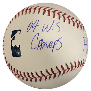 Bill Mueller "04 WS Champs" Autographed Official Major League Baseball