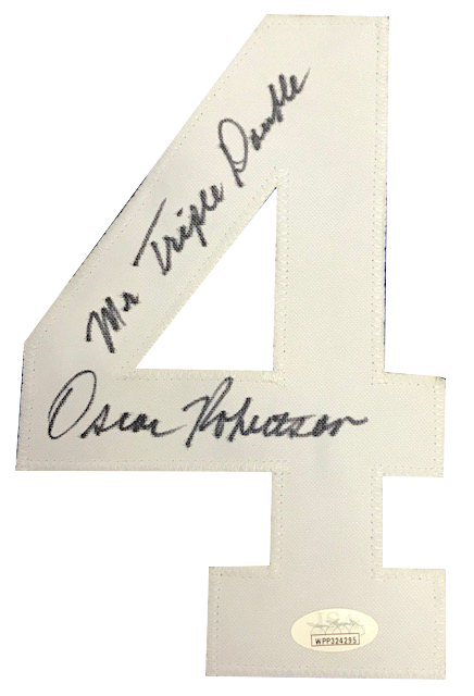 Oscar Robertson Autographed "Mr. Triple Double" Cincinnati Royals Jersey (JSA)