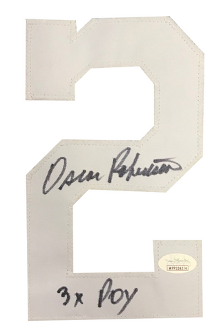 Oscar Robertson Autographed "3x POY" University of Cincinnati Jersey (JSA)