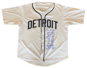 Denny McLain Autographed Career Stat Detroit Tigers Jersey