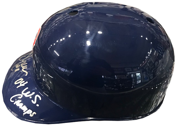 Bill Mueller "04 WS Champs" Autographed Full Size Helmet