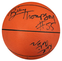 1990-91 Miami Heat Autographed Spalding Hybrid Leather Basketball