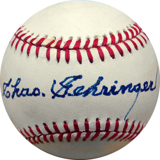 Chas Gehringer Autographed Baseball