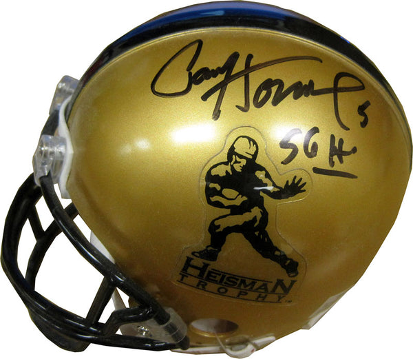 Paul Hornung 56 H Autographed Heisman Trophy Mini Helmet