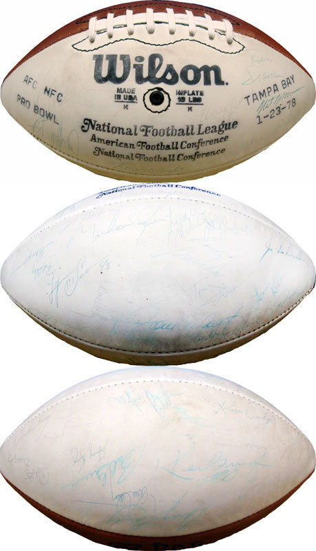 1978 Pro Bowl Autographed White Panel Football