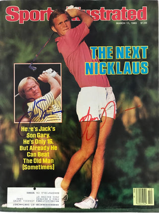 Jack & Gary Nicklaus Signed Sports Illustrated - March 11 1985