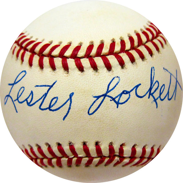 Lester Lockett Autographed Baseball