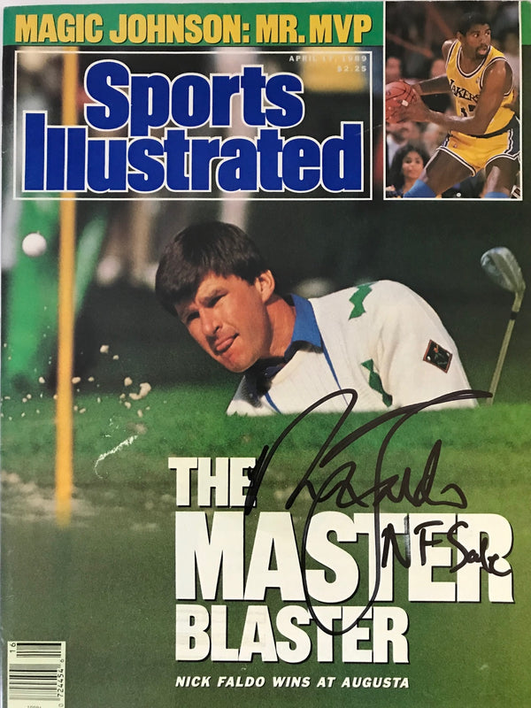 Nick Faldo Signed Sports Illustrated April 17 1989