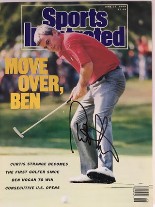 Curtis Strange Signed Sports Illustrated June 26 1989