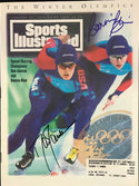 Bonnie Blair & Dan Jansen Signed Sports Illustrated Magazine February 28 1994