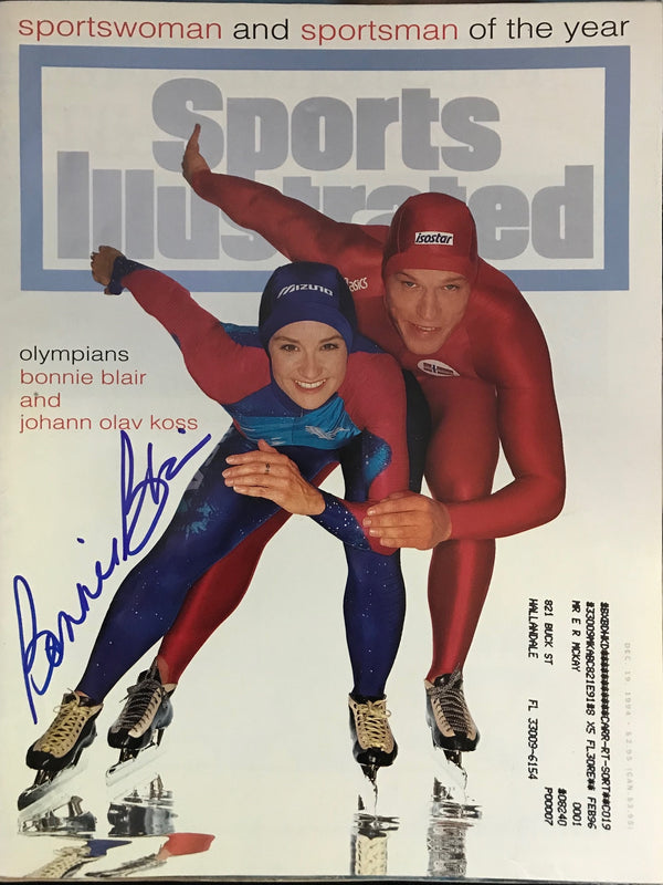 Bonnie Blair Signed Sports Illustrated Magazine December 19 1994