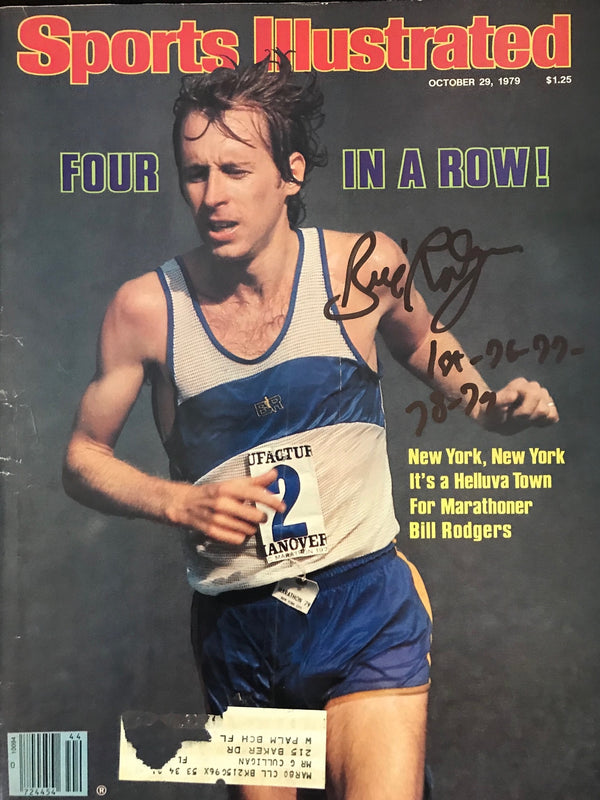 Bill Rodgers Autographed Sports Illustrated October 29 1979