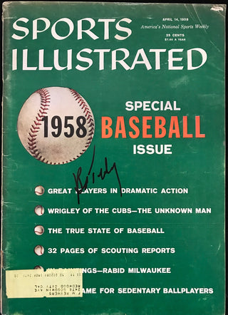 Bob Turley Signed Sports Illustrated Magazine - April 14 1958