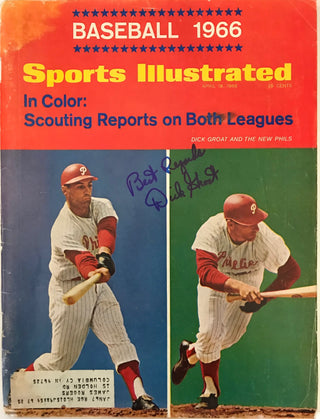 Dick Groat Signed Sports Illustrated Magazine - April 18 1966