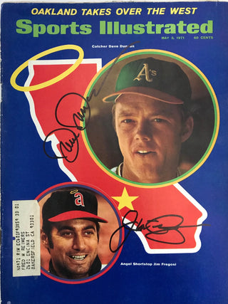 Dave Duncan & Jim Fregosi Autographed Sports Illustrated - May 3 1971