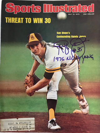 Randy Jones Signed Sports Illustrated - July 12 1976