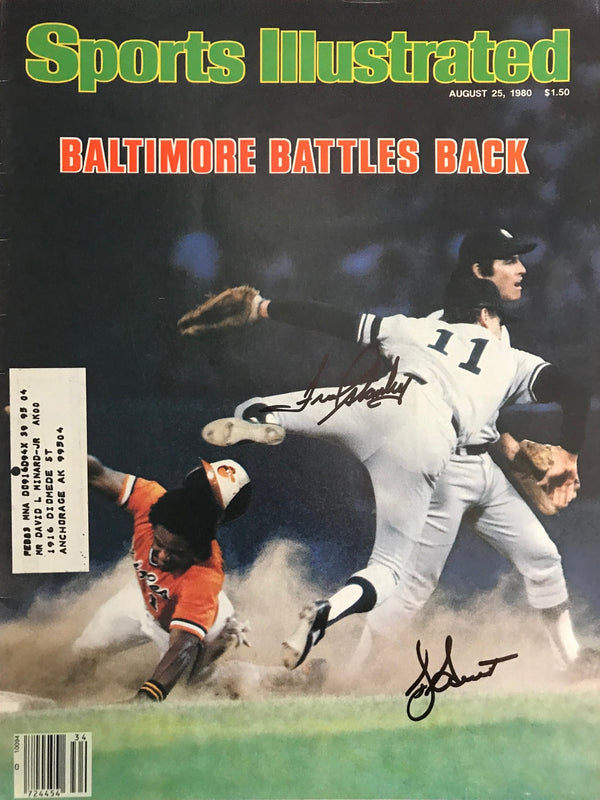 Fred Stanley & Bucky Dent Signed Sports Illustrated - August 25