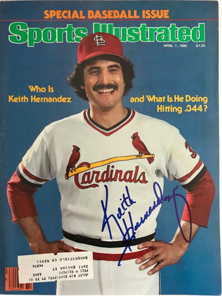 Keith Hernandez Signed Sports Illustrated - April 7 1980