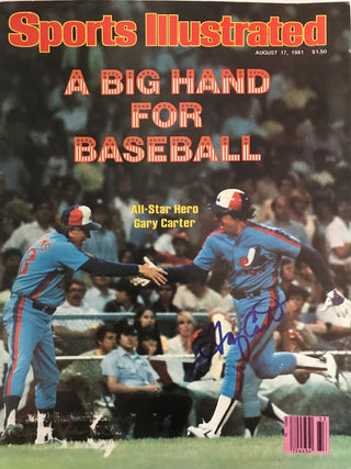 Gary Carter Signed Sports Illustrated - August 17 1981