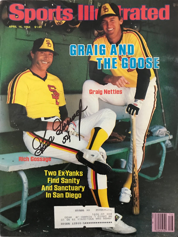 Goose Gossage Signed Sports Illustrated April 16 1984