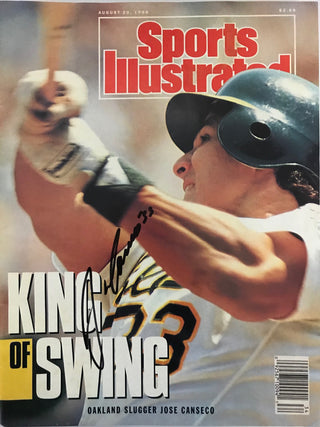 Jose Canseco Signed Sports Illustrated - August 20 1990