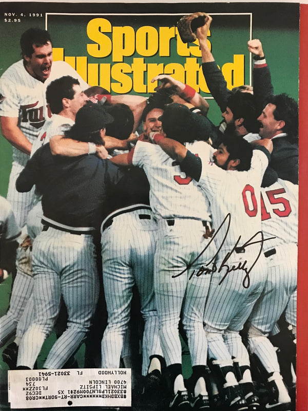 Tom Kelly Signed Sports Illustrated Magazine - November 4 1991
