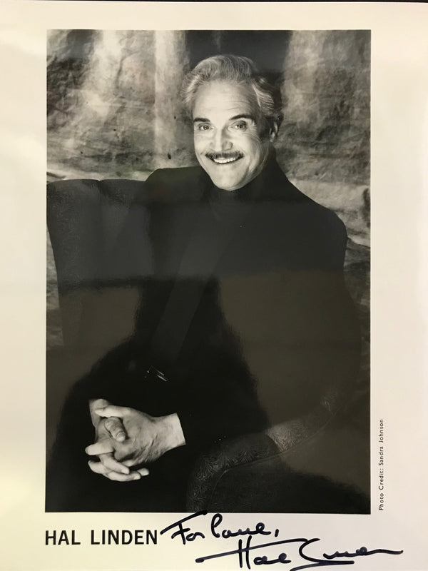 Hal Linden Autographed Black & White 8x10 Photo