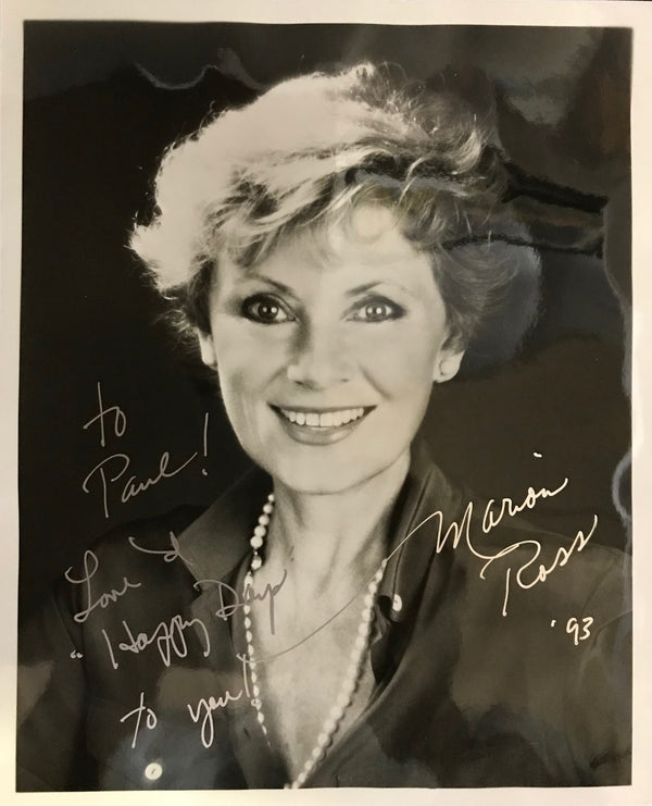 Marion Ross Autographed Black & White 8x10 Photo