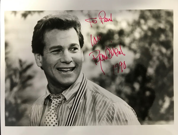 Ryan O'Neal Autographed Black & White 8x10 Photo