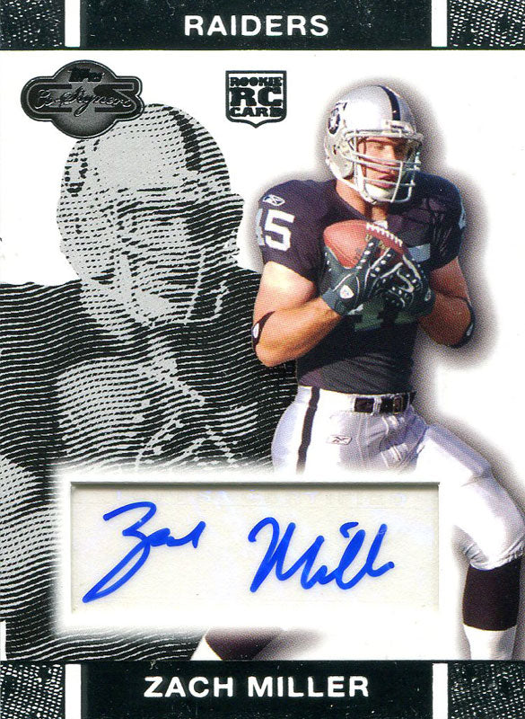 Zach Miller Autographed 2007 Topps Certified Rookie Card