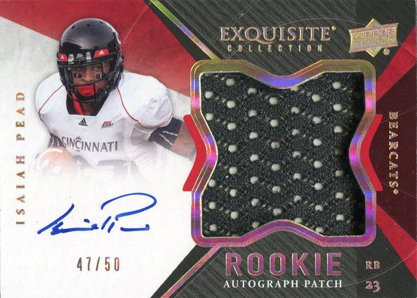 Isiah Pead Autographed 2012 Upper Deck Exquisite Rookie Jersey Card