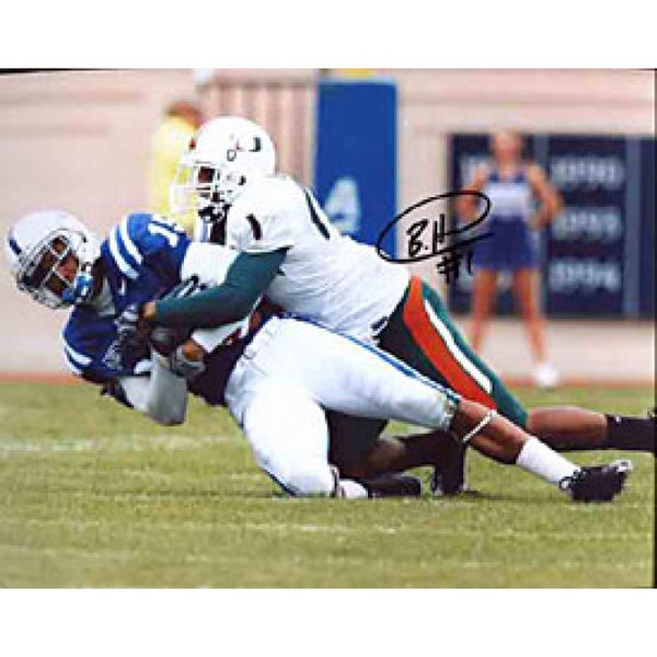 Brandon Harris Autographed / Signed Miami Hurricanes vs Duke 8x10 Photo