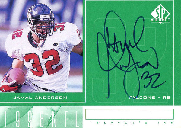 Jamal Anderson Autographed 1998 Upper Deck Card