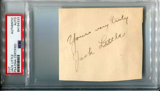 Jack Little Autographed Cut (PSA)