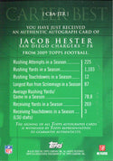 Jacob Hester Autographed 2009 Upper Deck Card