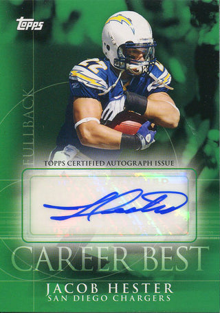 Jacob Hester Autographed 2009 Upper Deck Card