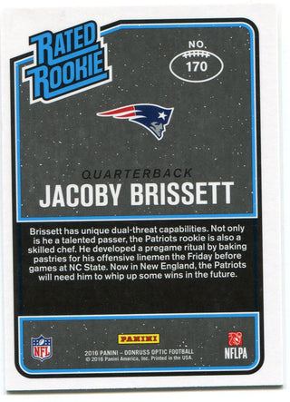 Jacoby Brissett 2016 Panini Donrrus Optic Rookie Card