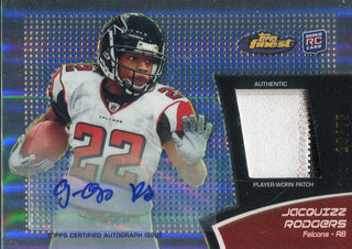Jacquizz Rodgers Autographed 2011 Topps Finest Rookie Jersey Card