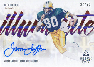 James Lofton Autographed 2019 Panini Luminance Illuminate Card