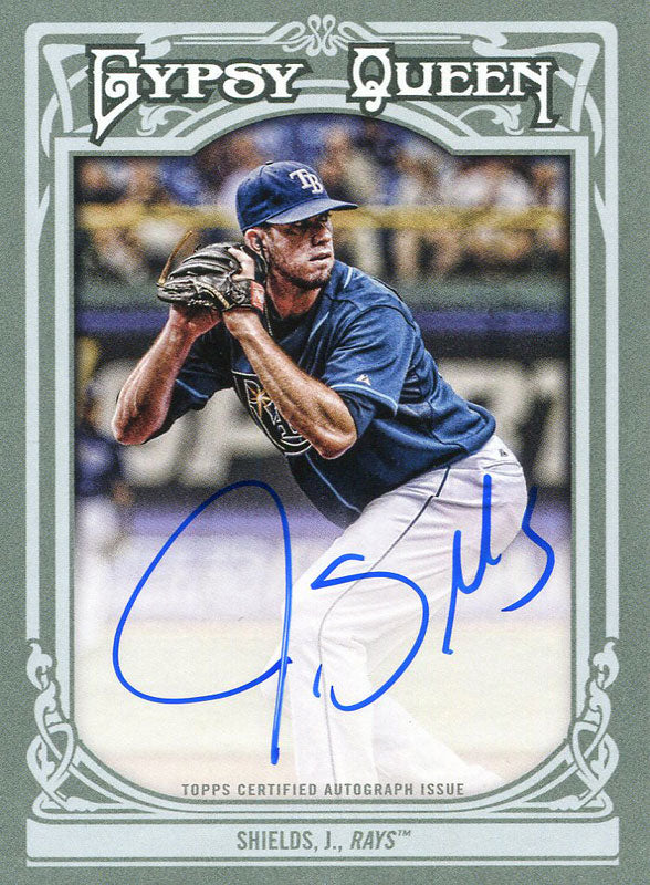 James Shields Autographed 2013 Topps Gypsy Queen Card