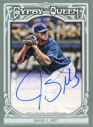James Shields Autographed 2013 Topps Gypsy Queen Card
