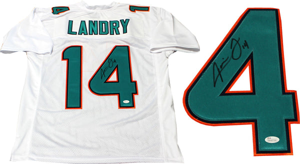 Jarvis Landry Autographed Miami Dolphins White Jersey (JSA