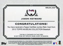 Jason Heyward Unsigned 2013 Topps Museum Collection Jersey Card