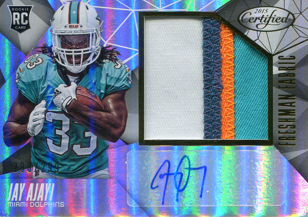 Jay Ajayi Autographed 2015 Panini Certifed Rookie Jersey Card