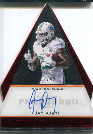 Jay Ajayi Autographed 2016 Panini Preferred Card