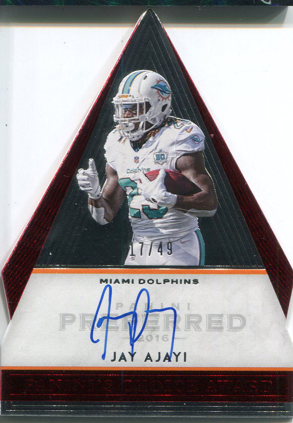 Jay Ajayi Autographed 2016 Panini Preferred Card