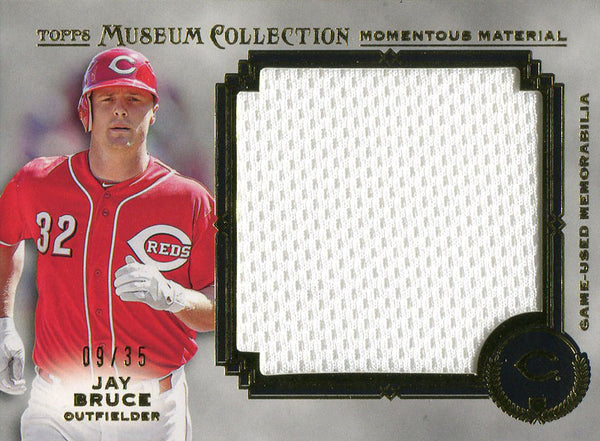Jay Bruce Unsigned 2013 Topps Museum Collection Jersey Card