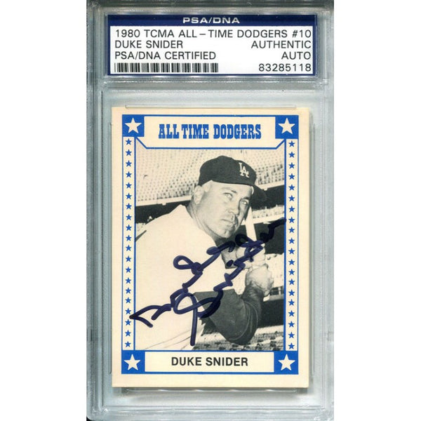 Duke Snider Autographed 1980 TCMA Card