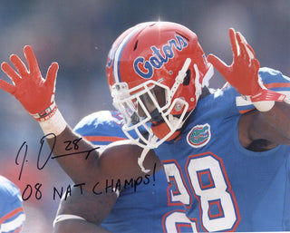 Jeff Demps "08 Nat Champs!" Autographed Florida Gators 8x10 Photo