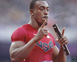 Jeff Demps "2012 Silver Medalist" Autographed 8x10 Photo